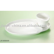 White color porcelain breakfast set JX-BS605